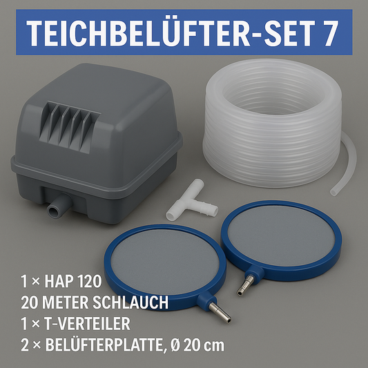 Teichbelüfter Set -7- - Teichbelüfter - für große Teiche