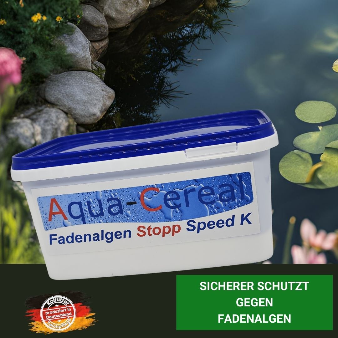 Fadenaalgen Stopp mit Teich