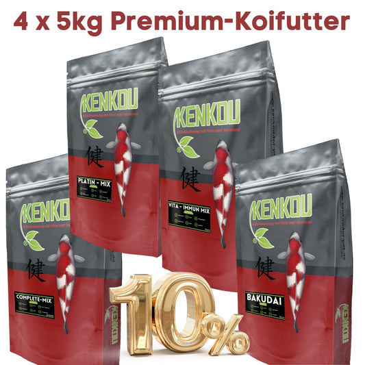 Koifutter Vorteilspaket 20kg Premium - Sparpaket - Niederrhein-Koi
