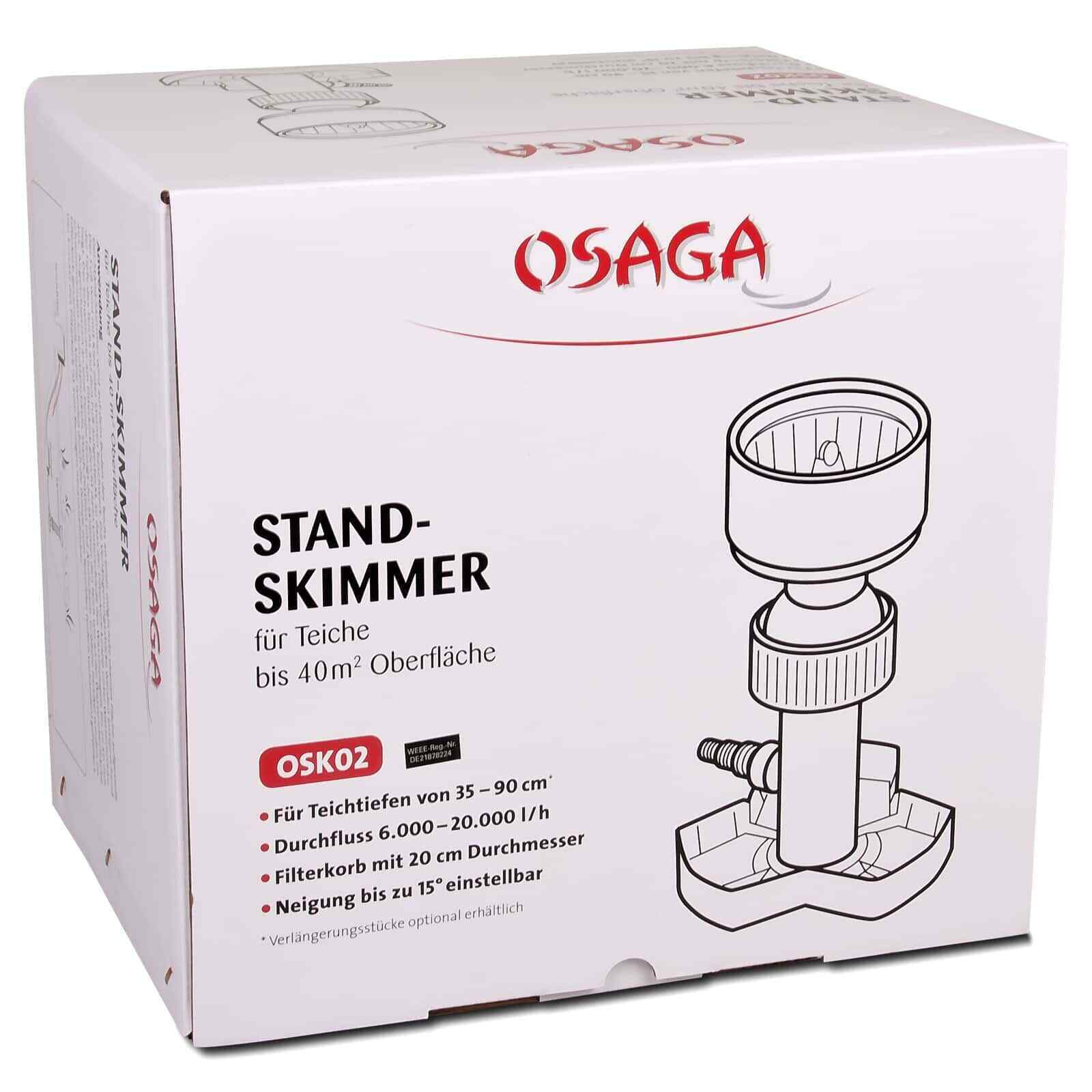 Osaga, skimmer teich, 02 - Skimmer - Niederrhein-Koi