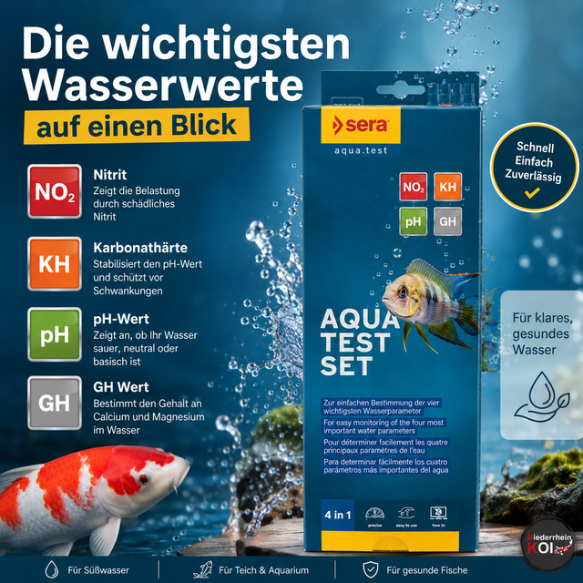 Wassertest Set für den Teich von sera