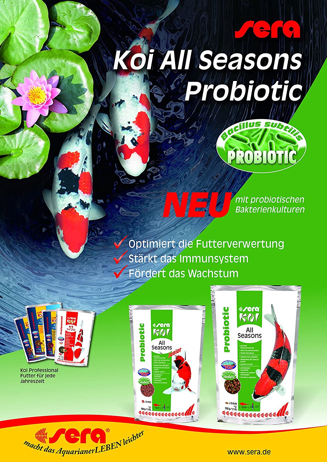 Sera Koi Professional Junior mit Probiotic