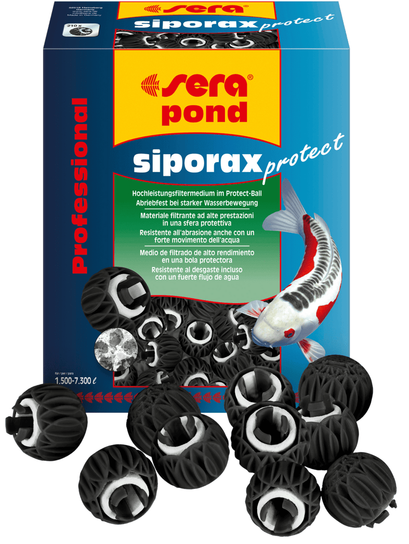 Sera siporax protect das Hochleistungs-Filtermaterial für den Teich