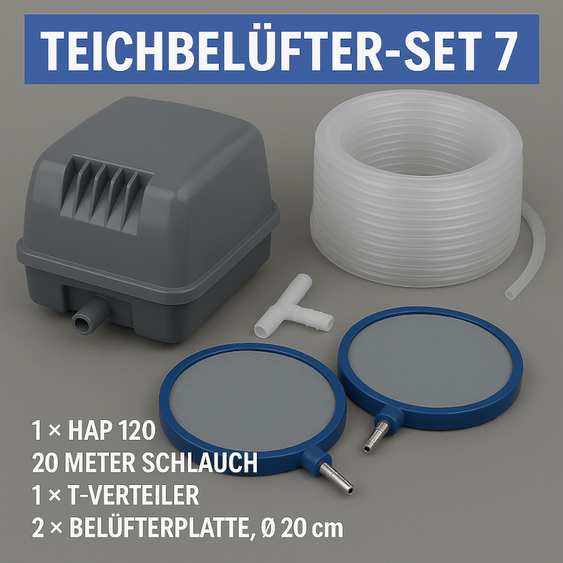 Teichbelüfter Set -7
