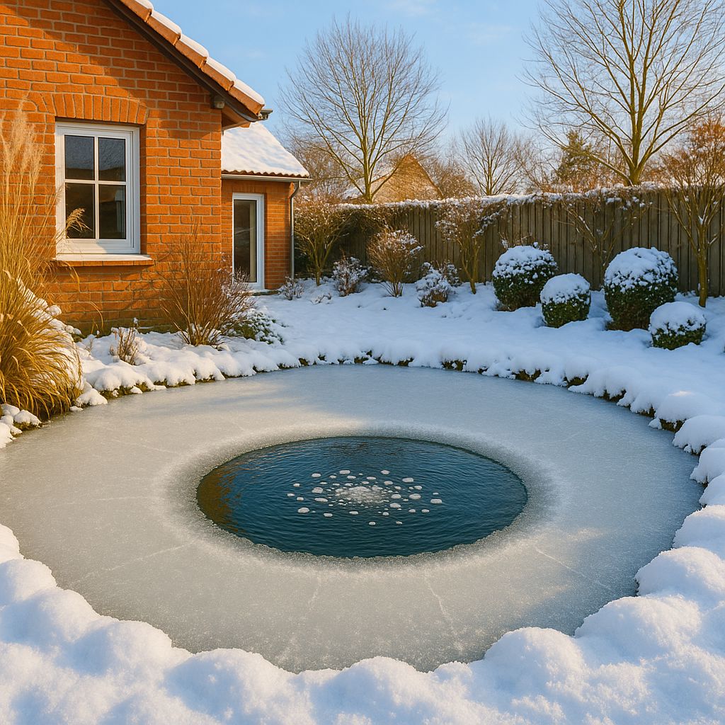 Mit geringem Aufwand bleibt dein Teich im Winter eisfrei
