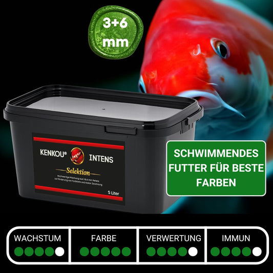 schwimmendes Farbfutter