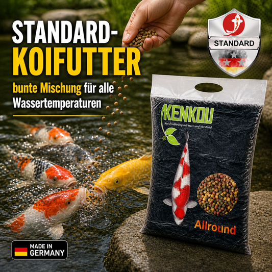 KENKOU Allround 6mm Standard Koifutter, bunte Mischung für alle Wassertemperaturen 6 mm