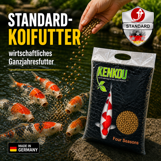 KENKOU Four Seasons wirtschaftliches Standard Koifutter für das gnaze Jahr.