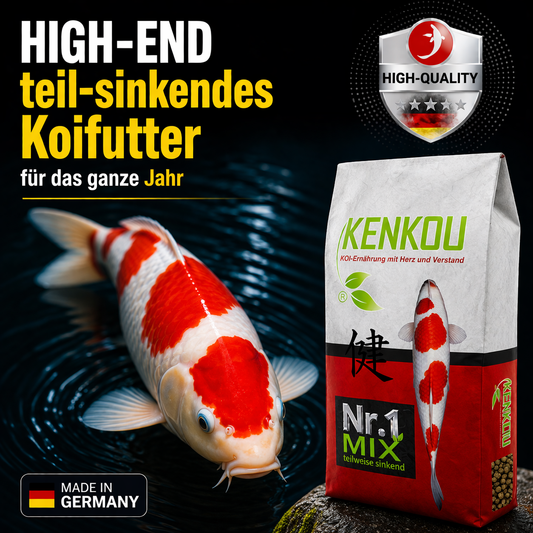 KENKOU Nr.1 MIX teilsinkendes High-End Koifutter