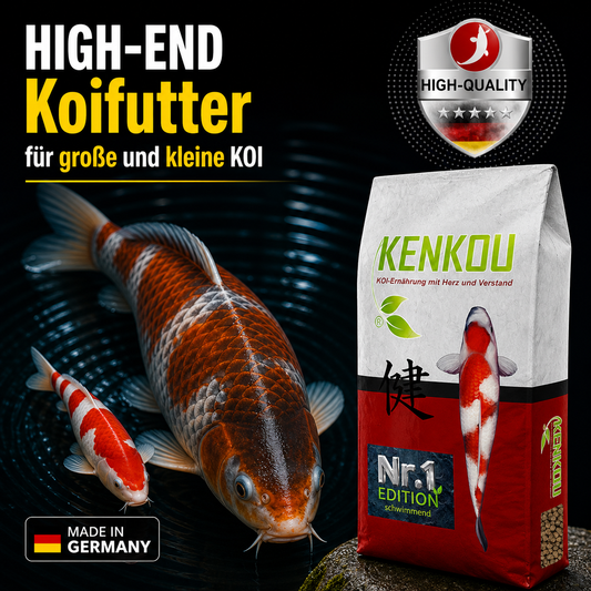 KENKOu Nr.1 EDIITON - HIGH-END Koifutter in unterschiedleichen Pelletgrößen
