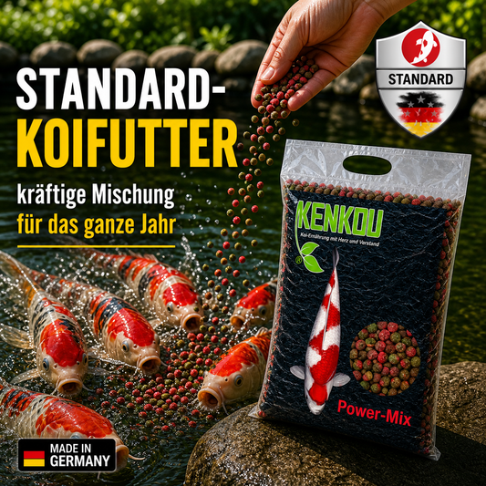 KENKOU Power-MIx, Standard Koifutter kräftige Mischung für das ganze Jahr