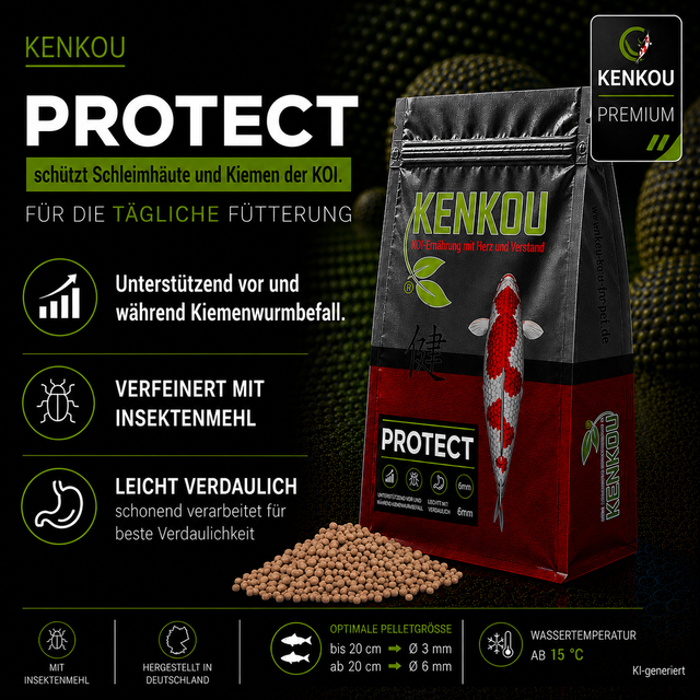 KENKOU Protect Koifutter zum Schutz der Kiemen und Schleimhäute 6 mm