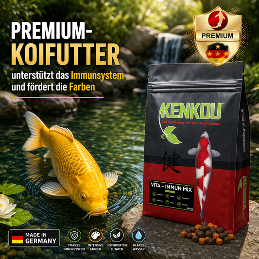 KENKOU Vita-Immun Premium Koifutter unterstützt das Immunsystem und fördert die Farben 6mm