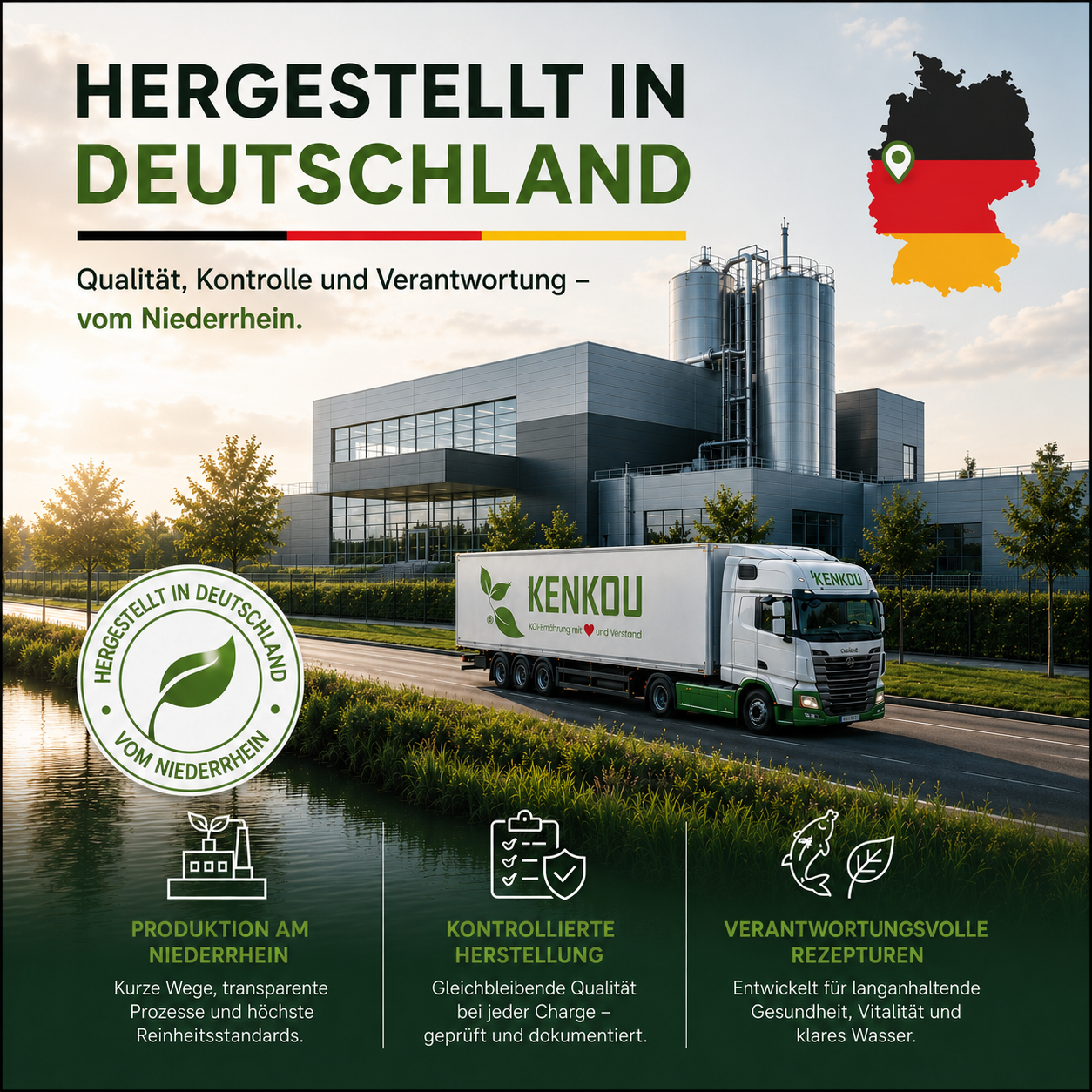KENKOU Koifutter hergestellt in Deutschland