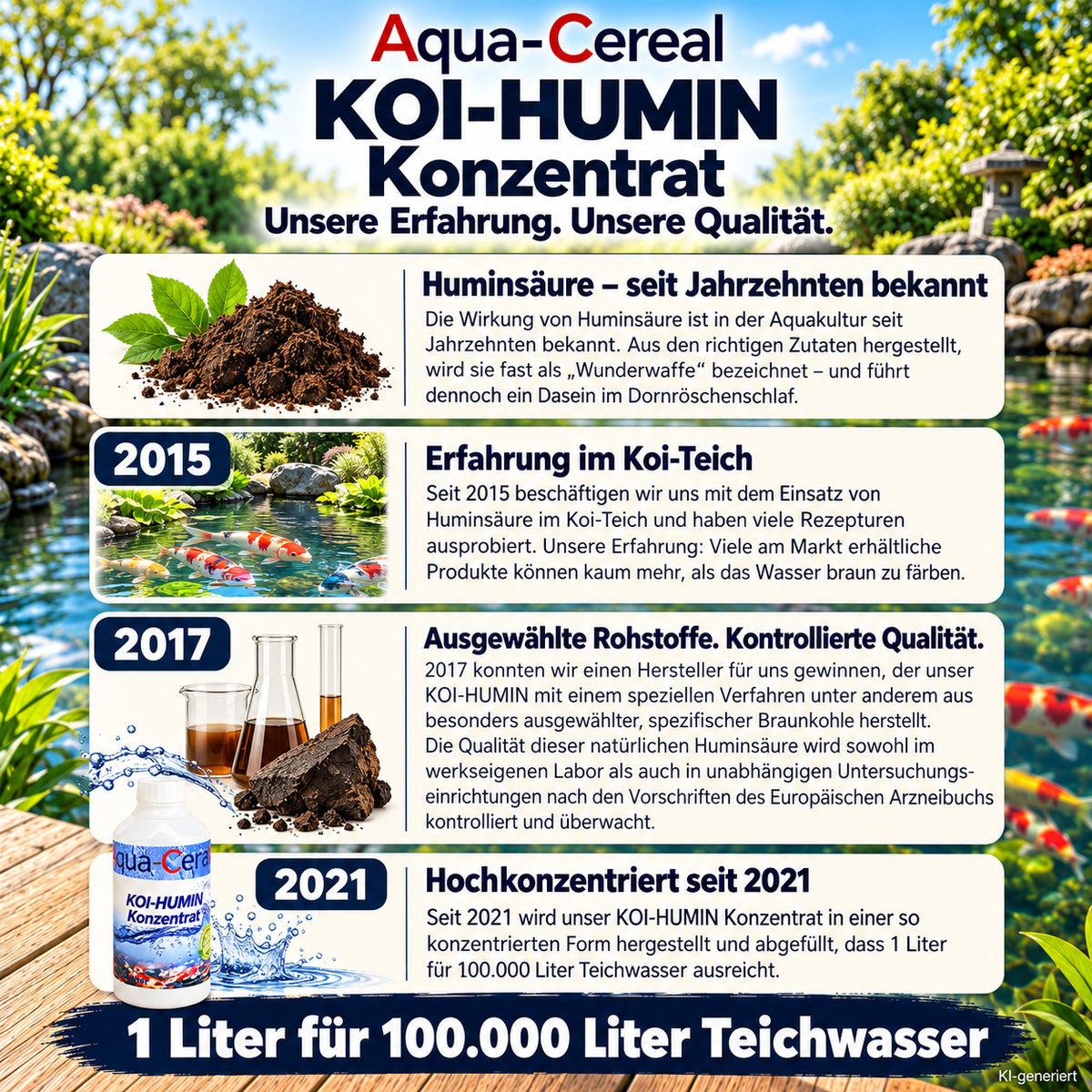 KOI-HUMIN Konzentrat Entwicklung