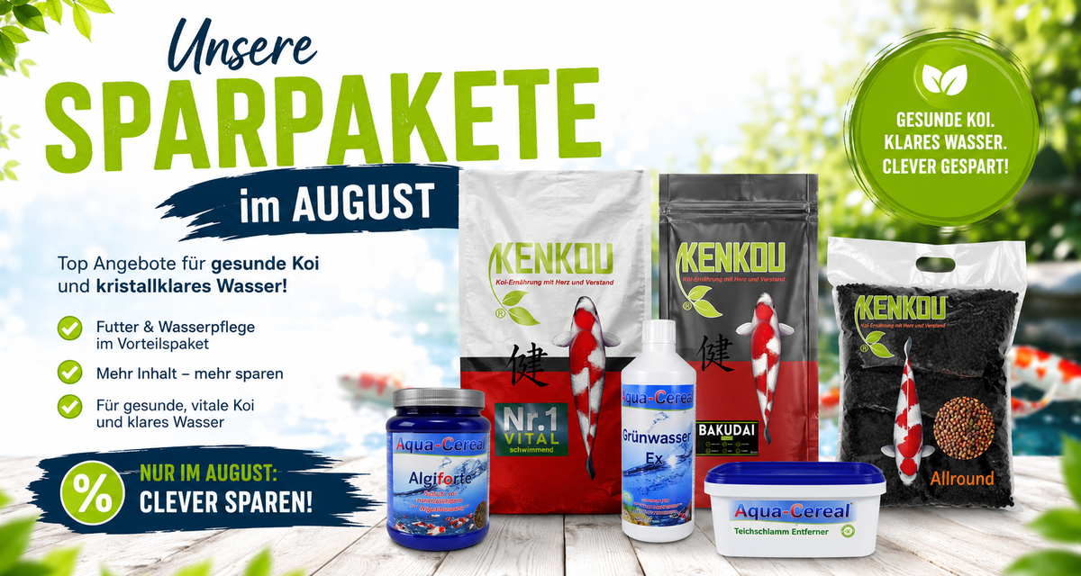 Koifutter und Algenvernichter mit Rabatt