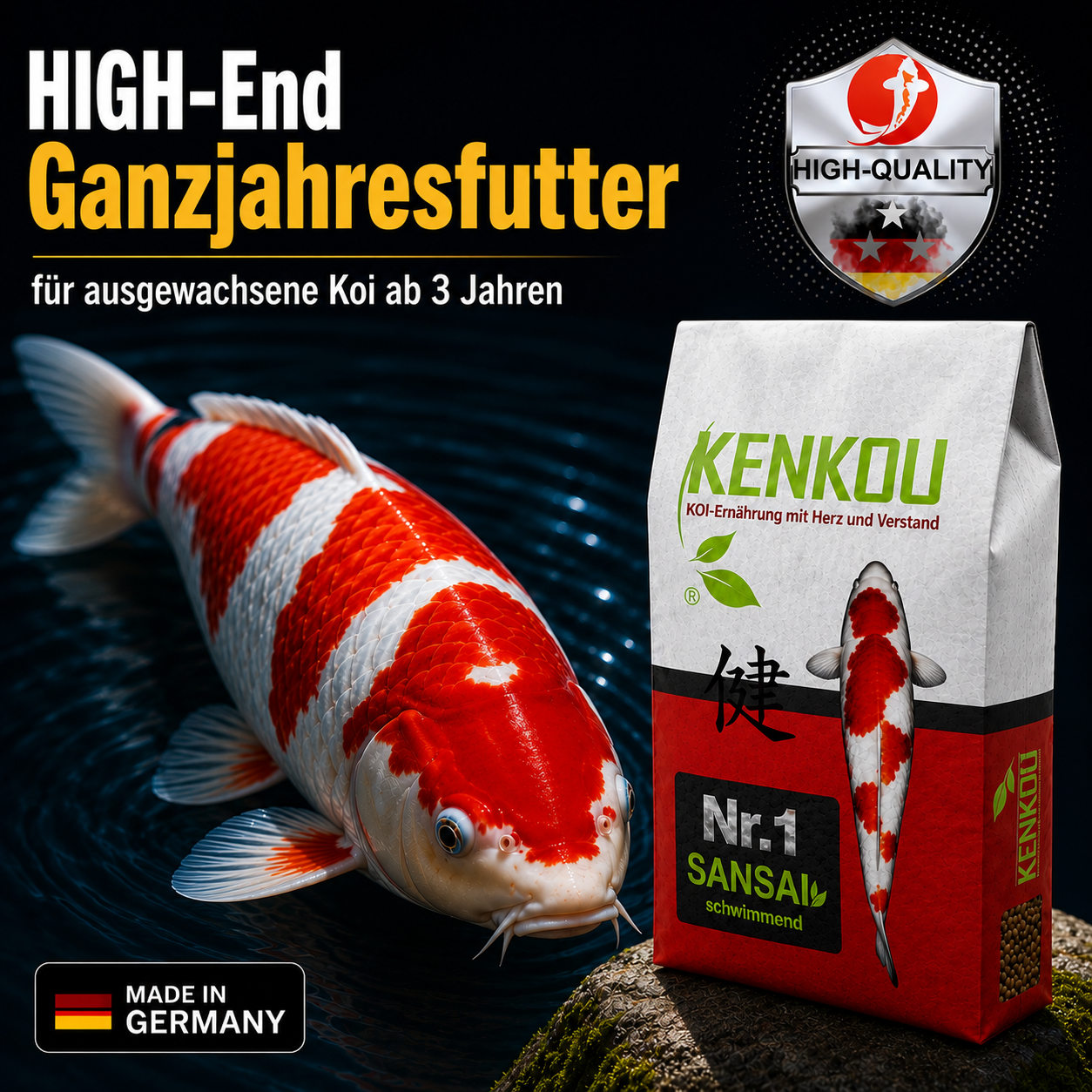 KENKOU Nr.1 SANSAI für Koi ab 3 Jahre
