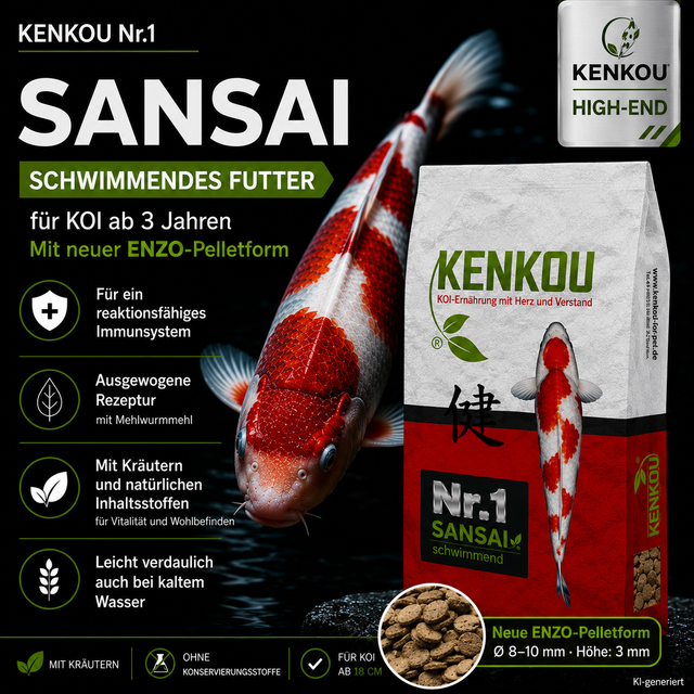 KENKOU Nr.1 SANSAI für Koi ab 3 Jahre