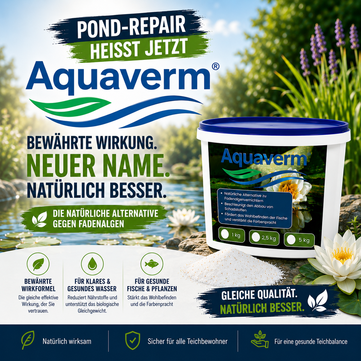 Aquaverm hieß früher PondRepair