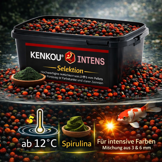 KENKOU INSTENS Koifutter für Farbe. Mischung aus 3 + 6 mm