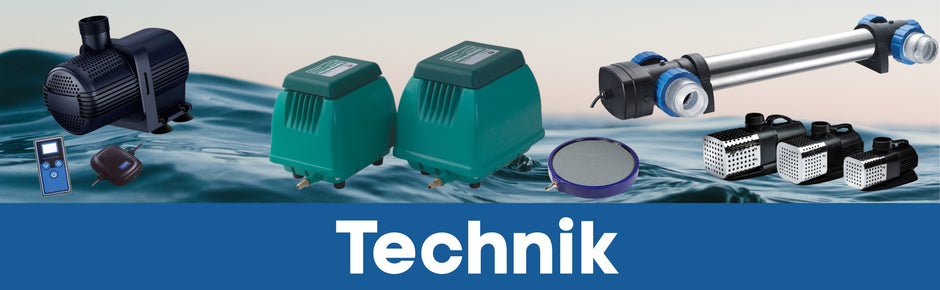 Teichpumpen, Teichbelüfter, UVC, Teichfilter