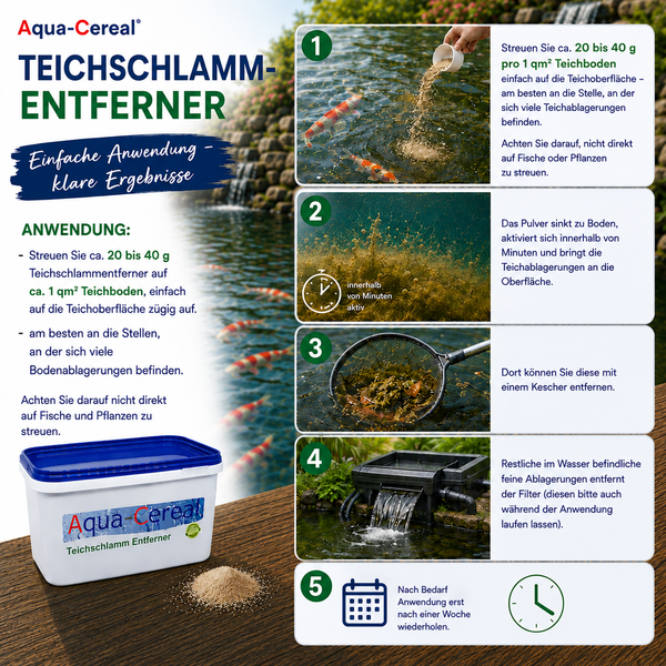 Teichschlammentferner mit Aqua-Cereal
