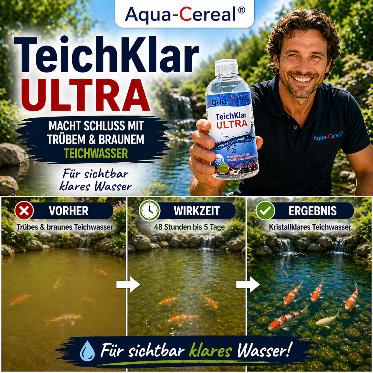 TeichKLAR Ultra vorher nachher