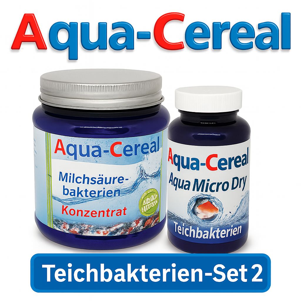 Teichbakterien Set 2 - Miclhsäurebakterien Pulver und Aqua Micro Dry
