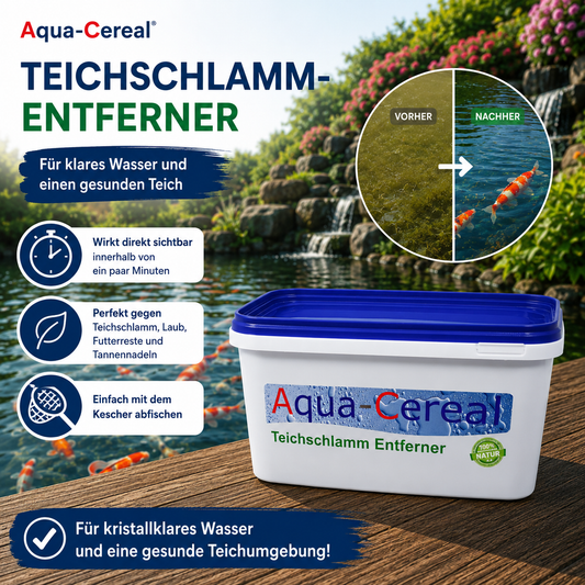 Teichschlamm-Entferner wirkt sofort
