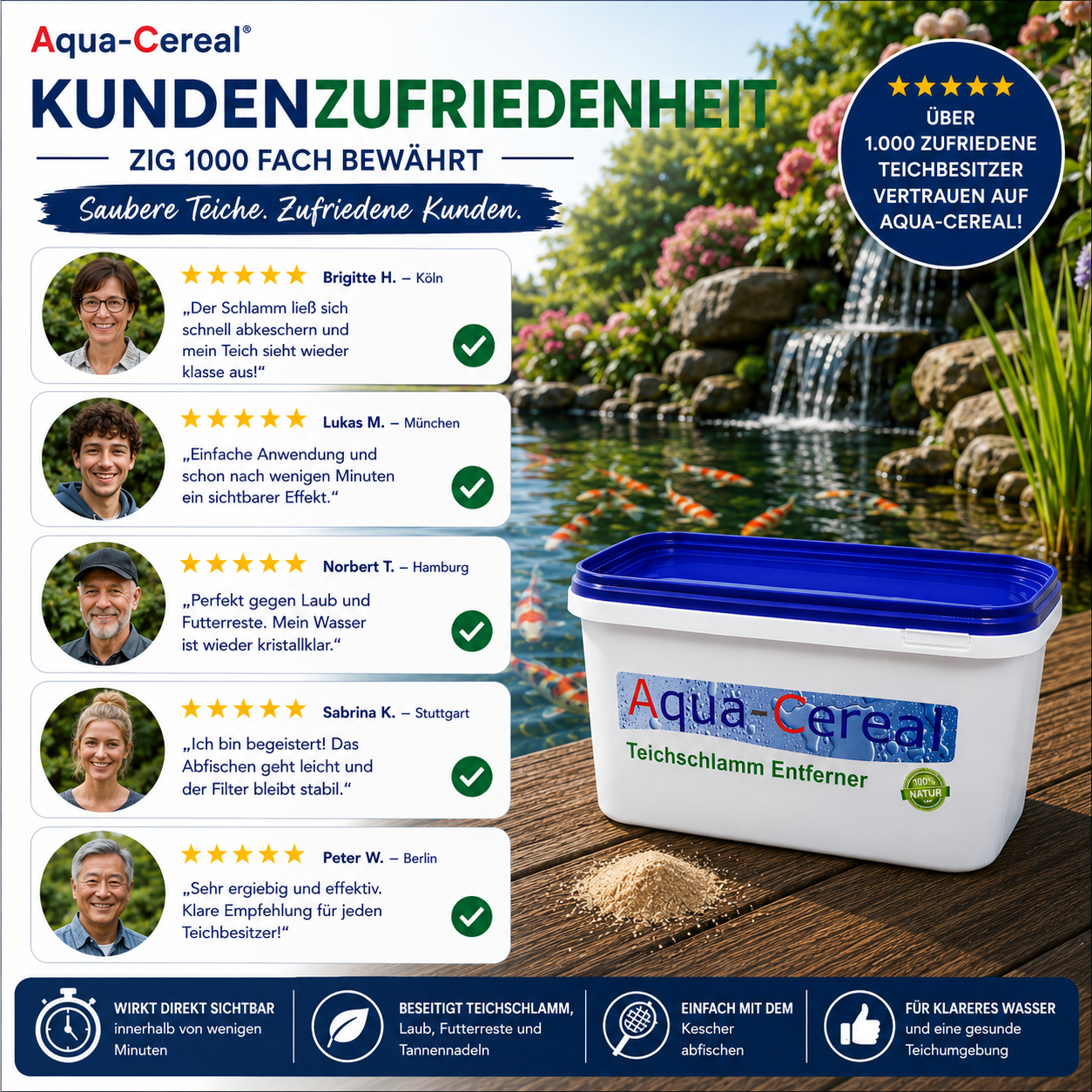 Teichschlamm-Entferner dem unserer Kunden vertrauen