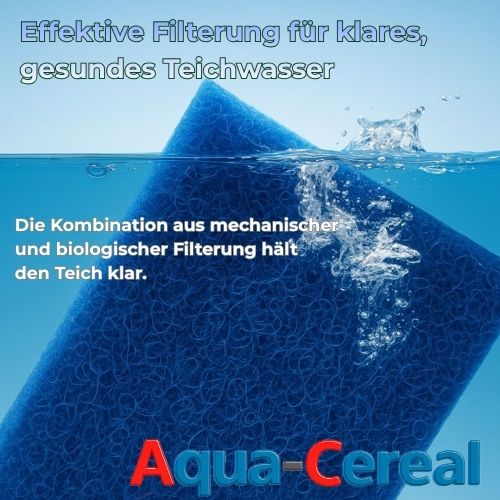 Filtermatten für den Teich blau