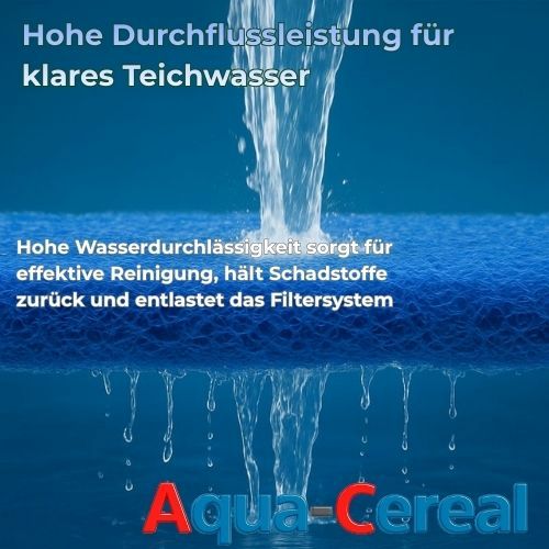 Teichfiltermatten mit hoher Durchflussleistung