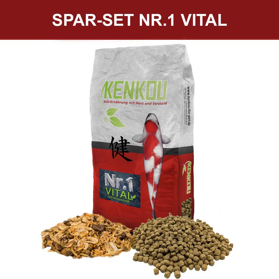 Nr.1 -Vital Sparset 5 mm schwimmend + Mehrsorten-Mix 11kg - Sparpaket - Niederrhein-Koi