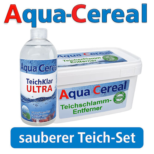 Sparset mit Teichklar und Teichschlammentferner