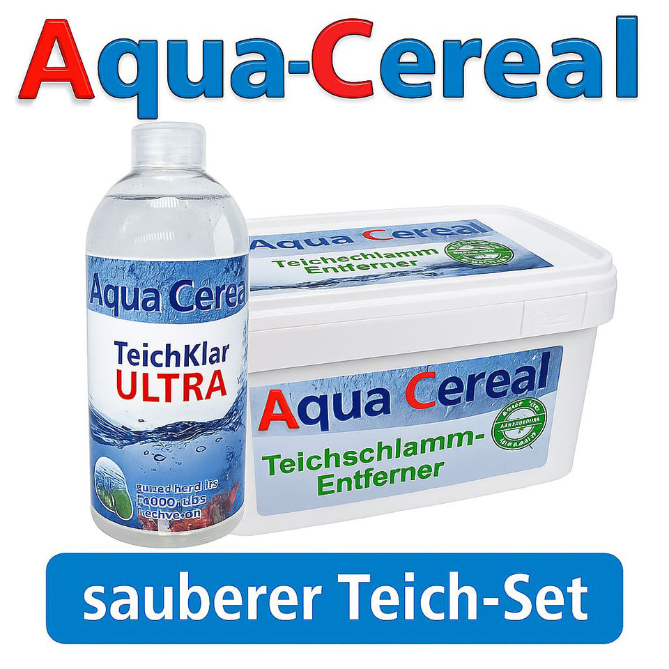 Sparset mit Teichklar und Teichschlammentferner