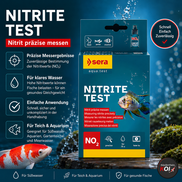sera Nitrit im Teich messen
