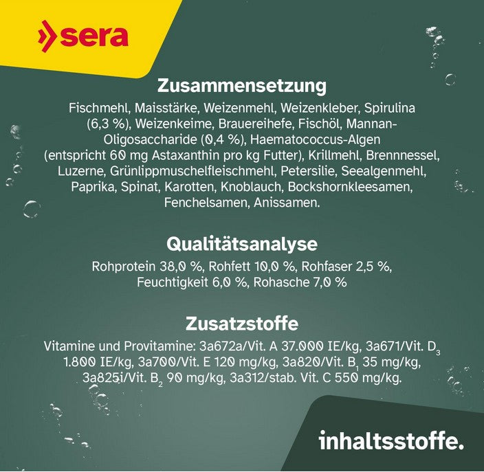 sera KOI Professional Color Zusammensetzung